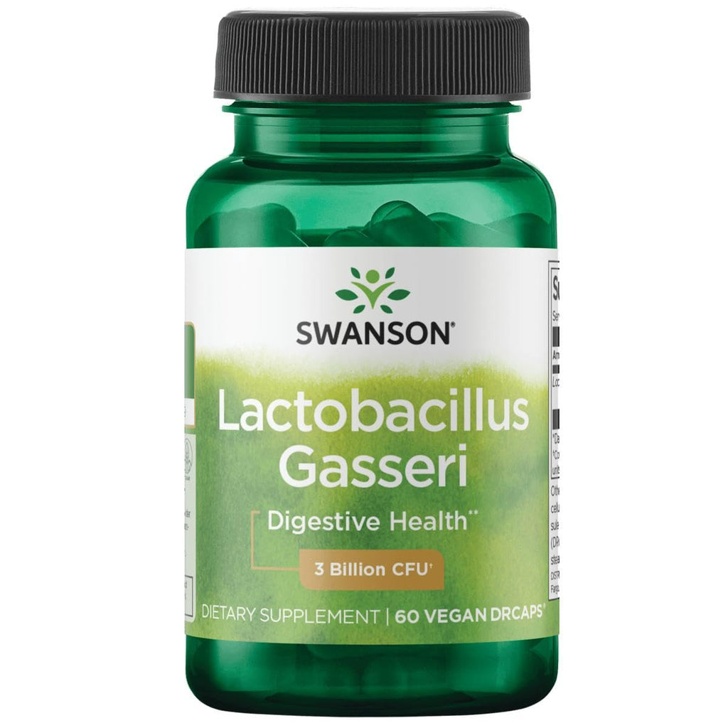 Swanson Lactobacillus Gasseri - Vegan Probiotic Supplement - Supports Energy Metabolism & Gut Health* - No Refrigeration Required - 60 Veggie Capsules