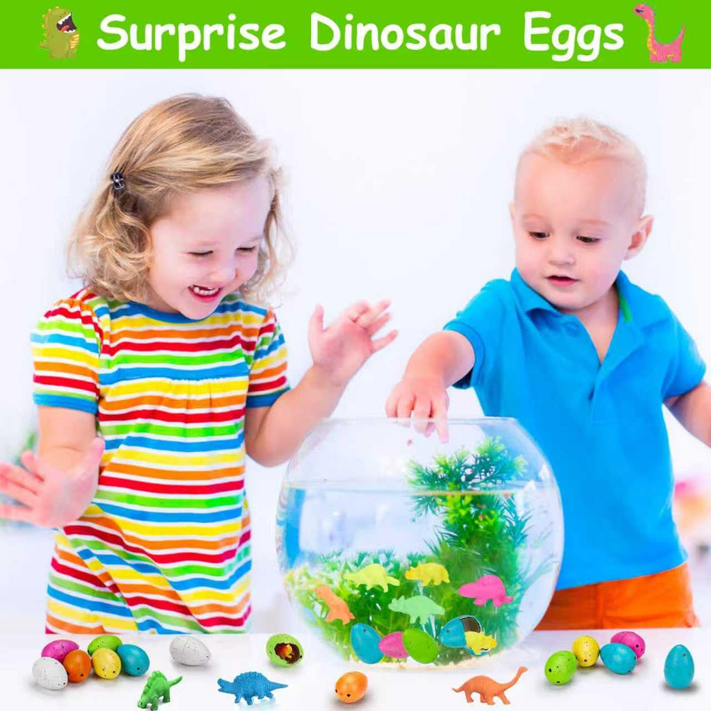 60PCS Small Hatching Dinosaur Eggs for Dinosaur Birthday Party Favors Bulk