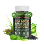 16 In 1 Sea Moss Gummies — US-Made, 3X Potent Seamoss Gummies for Men and Women with Black Seed Oil, Ashwagandha, Burdock, and More — Supports Immunity, Energy & Vitality (30-Day Supply, 60 Gummies)