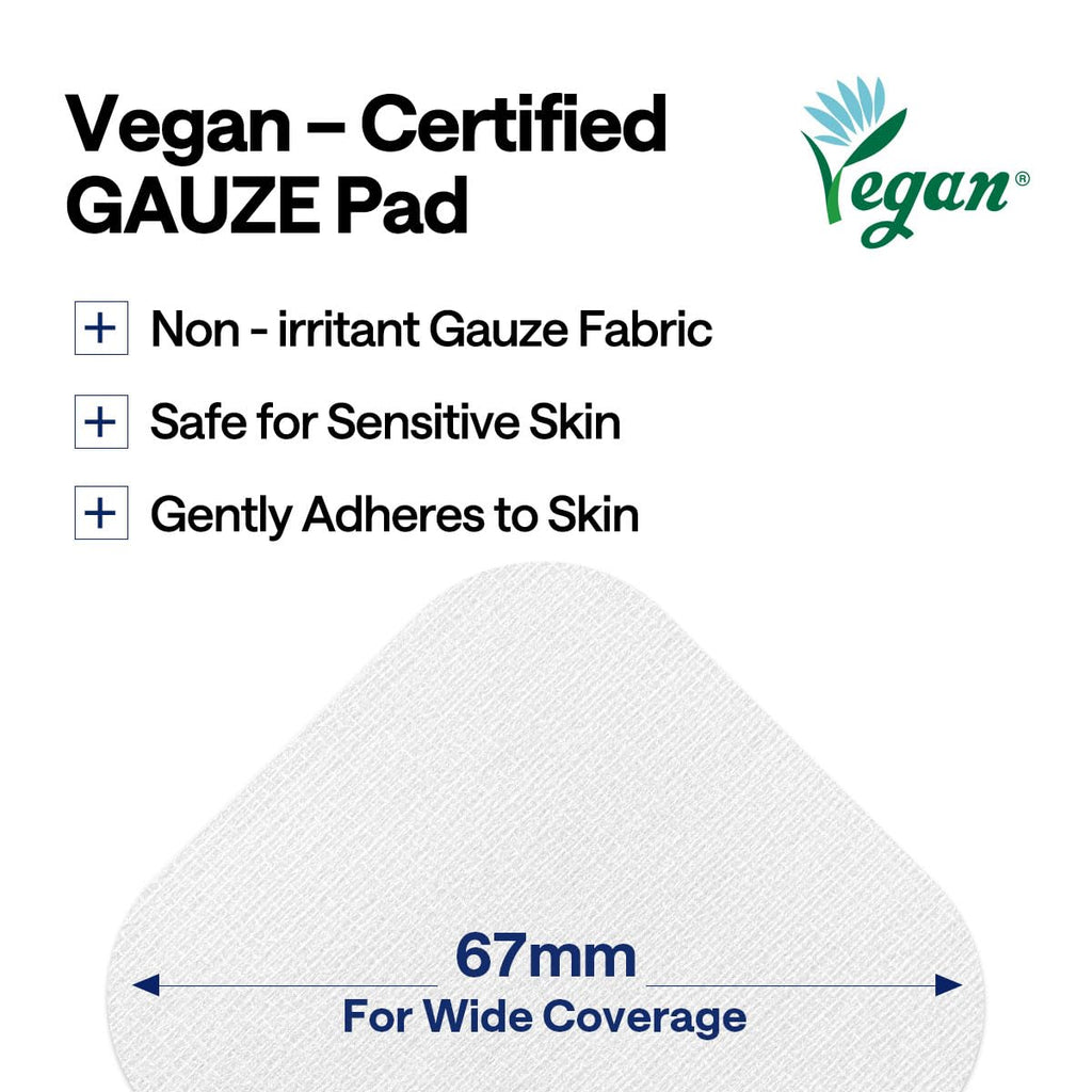 MEDIHEAL Madecassoside Blemish Pad - Square Cotton Facial Toner Pads with Centella Asiatica & Madecassoside – Anti Blemish to Improve Uneven Skin Tone - Vegan Face Gauze Pads, 100