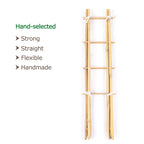 Cambaverd Indoor Plant Trellis, 24in Ladder-Shaped Bamboo Trellis 3 Pack