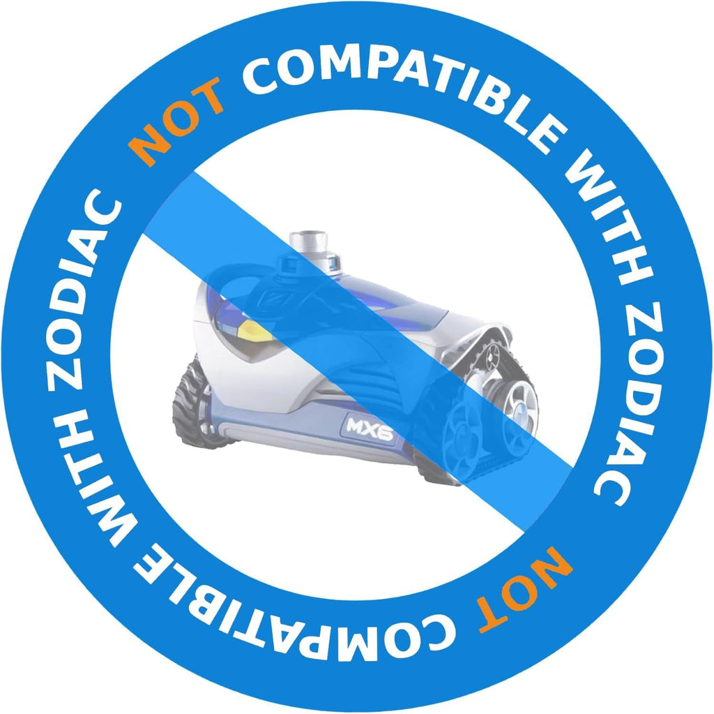 Poolvio Pool Vacuum Hose 33 Feet (10 x 40 Inch), 1.5 Inch Cuffs, Compatible with Most Inground Pool Automatic Cleaners, Blue