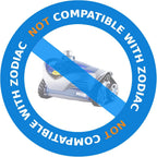Poolvio Pool Vacuum Hose 2-Pack, Spare & Replacement, 40" Flexible Spiral-Wound Hose with 1.5" Male & Female Cuff Ends, Compatible with Most Inground Pool Automatic Cleaners, Gray