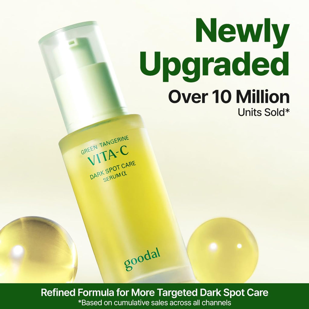 GOODAL Green Tangerine Vitamin C Serum [Advanced Ver.] – Facial Serum with 5% Niacinamide & Exosome Technology | Helps Improve the Dull Skin for Radiant Skin | Korean Skincare 1.01 fl oz / 30 ml