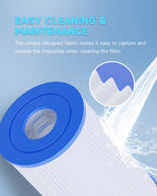 AQUALTRA Pool Filter B Compatible with 29005E Easy Set Swimming Pool Filter Cartridge, 10" x 5 3/4" Above Ground Pool Filters 3 Pack