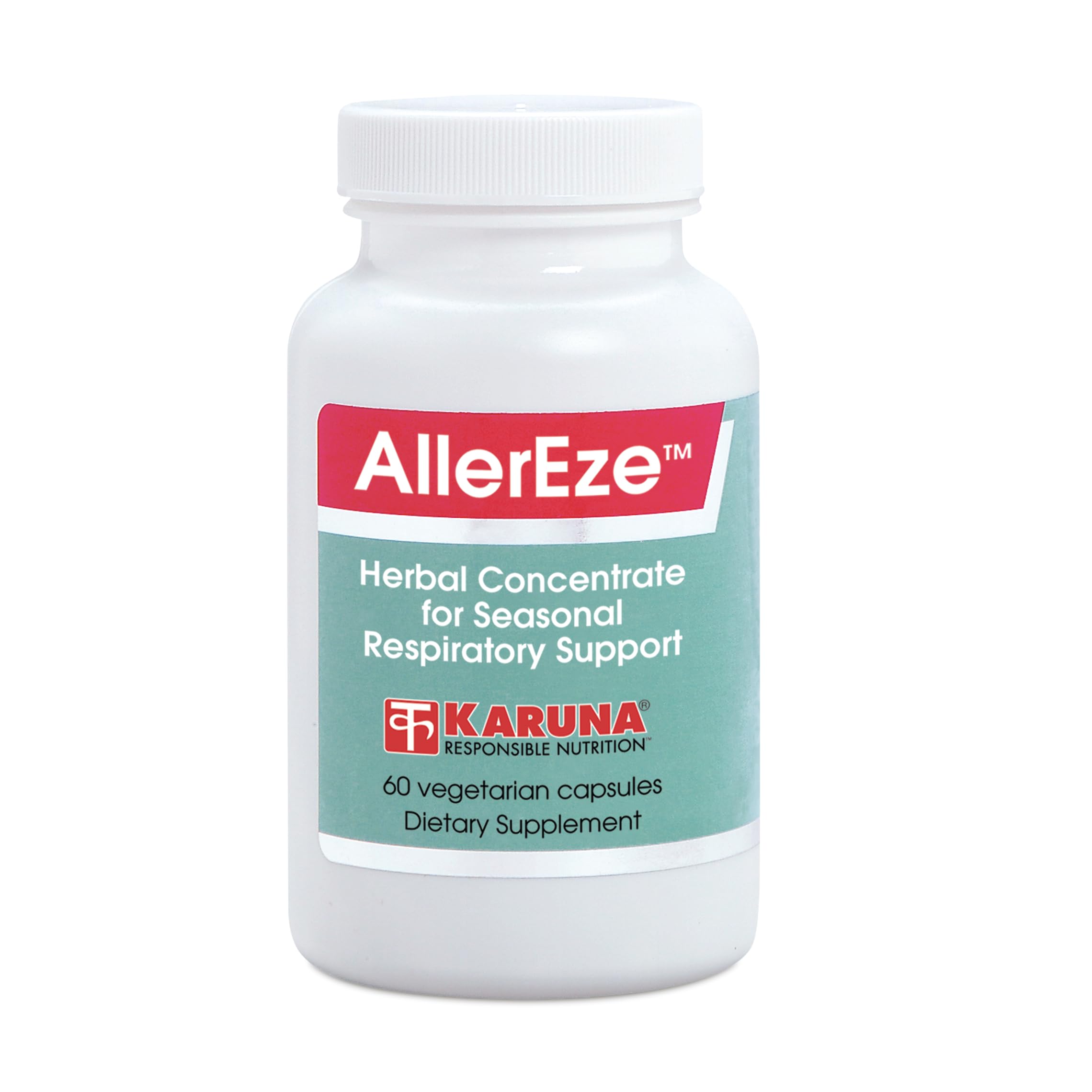 Karuna AllerEze 60 Vegetarian Capsules | KUDZU EXT, Lobelia, Cinnamon, Chinese Peony, Licorice Root, SCHISANDRA CHINENSIS, Ginger Root, Xanthium, Magnolia BARK, Ancient Minor Blue Dragon Formula