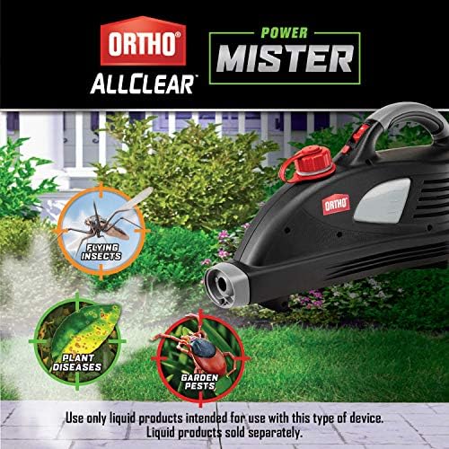 Ortho AllClear Power Mister - Rechargeable Battery-Powered Lawn and Garden Sprayer, No Propane, Sprays up to 15 ft. and Covers up to 20,000 sq. ft. Per Charge