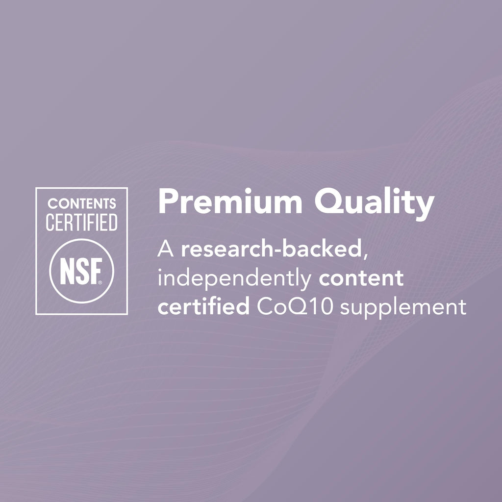 Theralogix NeoQ10 Coenzyme Q10 Supplement - Heart Health & Fertility Support - CoQ10 Fertility Supplement for Men & Women* - NSF Certified - 90 Softgels (90-Day Supply)