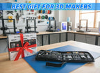 68Pcs 3D Printer Tools Kit with Storage Case, 3D Printer Accessories - Deburring Tool, 3D Printer Removing Scrapers, Metal Files, Brushes, Hand Drill, Tweezers, for Bambu Lab, Ender 3, Kobra, etc.