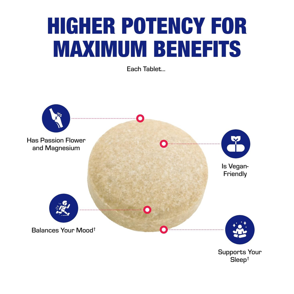 Valerian Root for Sleep and Relaxation - Gentle Magnesium Supplement for Sleep and Mood Support with Passion Flower and Valerian Root Extract - Vegan Non-GMO & Made in the USA - 100 Servings