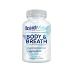 Research Verified Body & Breath Natural Deodorant & Freshener - Bad Breath & Body Odor Supplement - 60 Capsules (1 Month Supply)