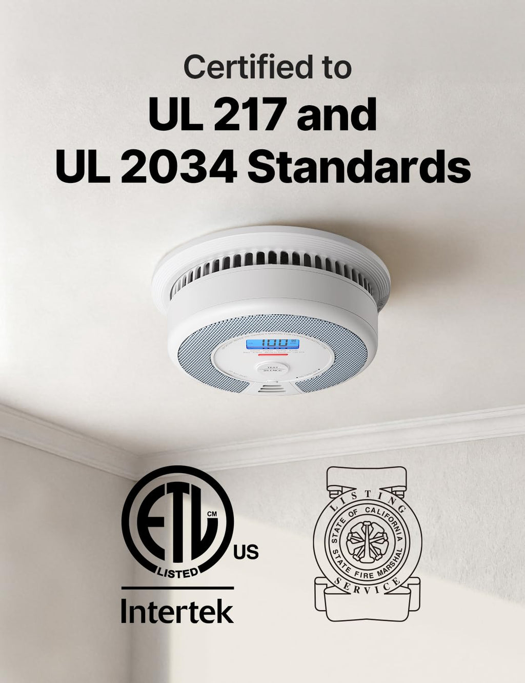 X-Sense Smoke Detector Carbon Monoxide Alarm Combo, XP0H-SN, 1-Pack