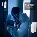 Door Chime When Door Opens, Door Opened Alarm for Home/Business Office/Bedroom Entering, 1-Sensor + 1-Receiver with 500FT Range,58 Chimes,5-Volume Level, Entry Alert for Kids/Toddler/Dementia Safety
