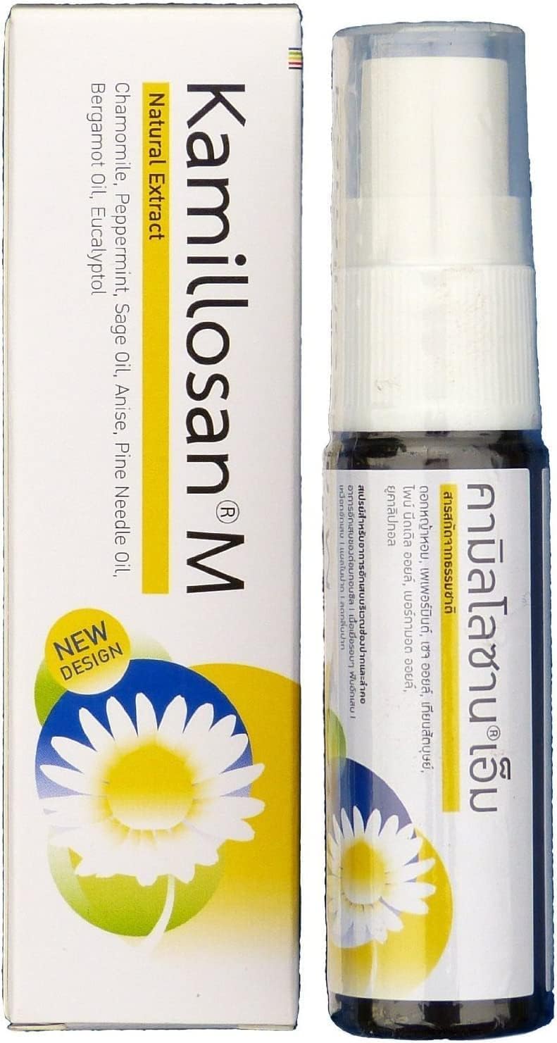 Kamillosan M Spray with Chamomile and Essential Oils 15ml (Pack of 2 Boxes)