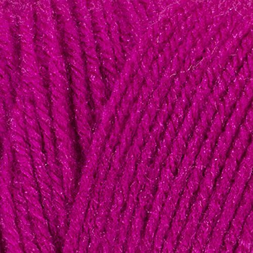 Red Heart Super Saver Shocking Pink E300-718 (3-Skeins - Same Dye Lot) Worsted Medium #4 Acrylic Yarn for Crocheting and Knitting with Project Bag