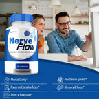 Nerve Flow Supplement Pills, NerveFlow All Natural Nerve and Cognitive Supplement Pills, 2 Month Supply (2 Pack)