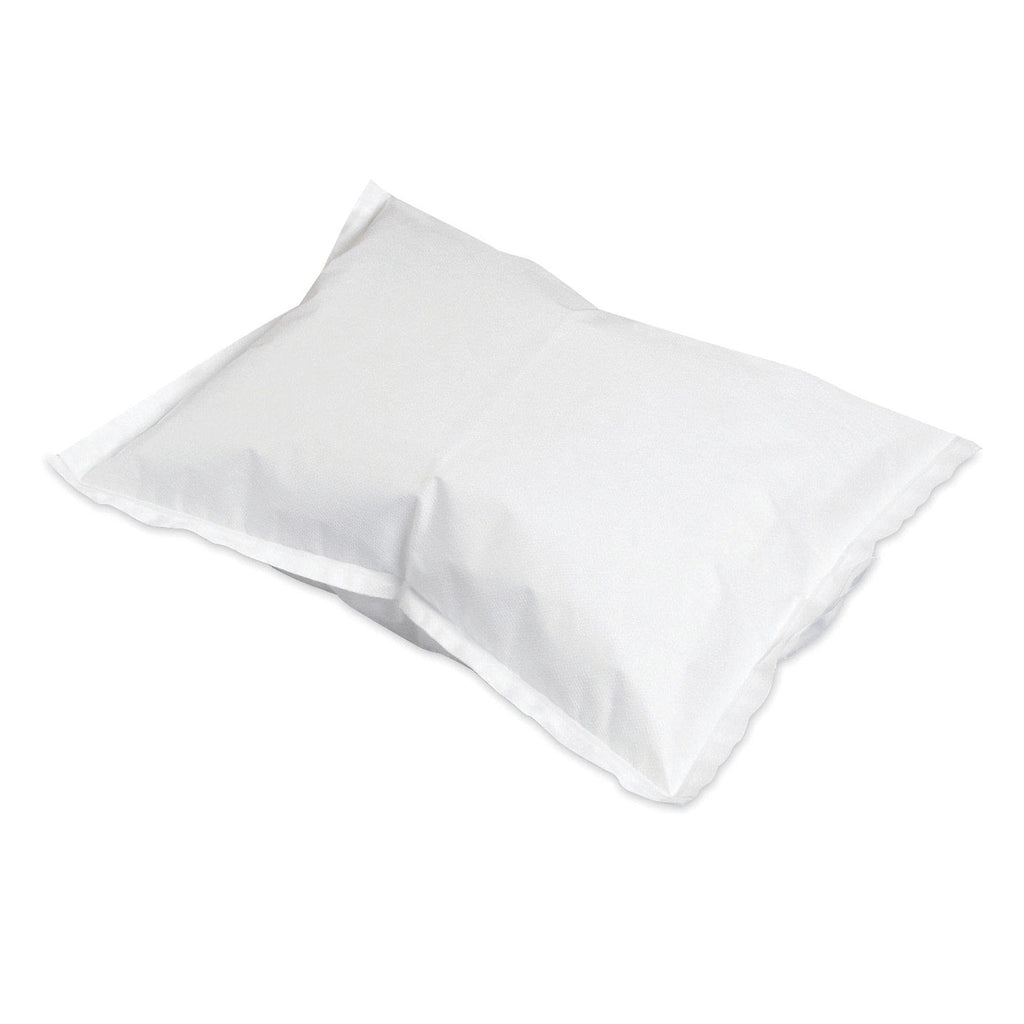 McKesson Disposable Pillow Case Covers [400 Count] Bulk Pillowcase, Single-Use for Medical Hospital Travel, Standard Size, White, 21 in x 30 in