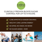 Extend Nutrition Sugar Free High Protein Bars, Perfect Sugar Free Snacks for Diabetes, Protein Bars for Hunger Control & Steady Energy, Low Carb, Keto, Intermittent Fasting, Rich Chocolate, 12 Count