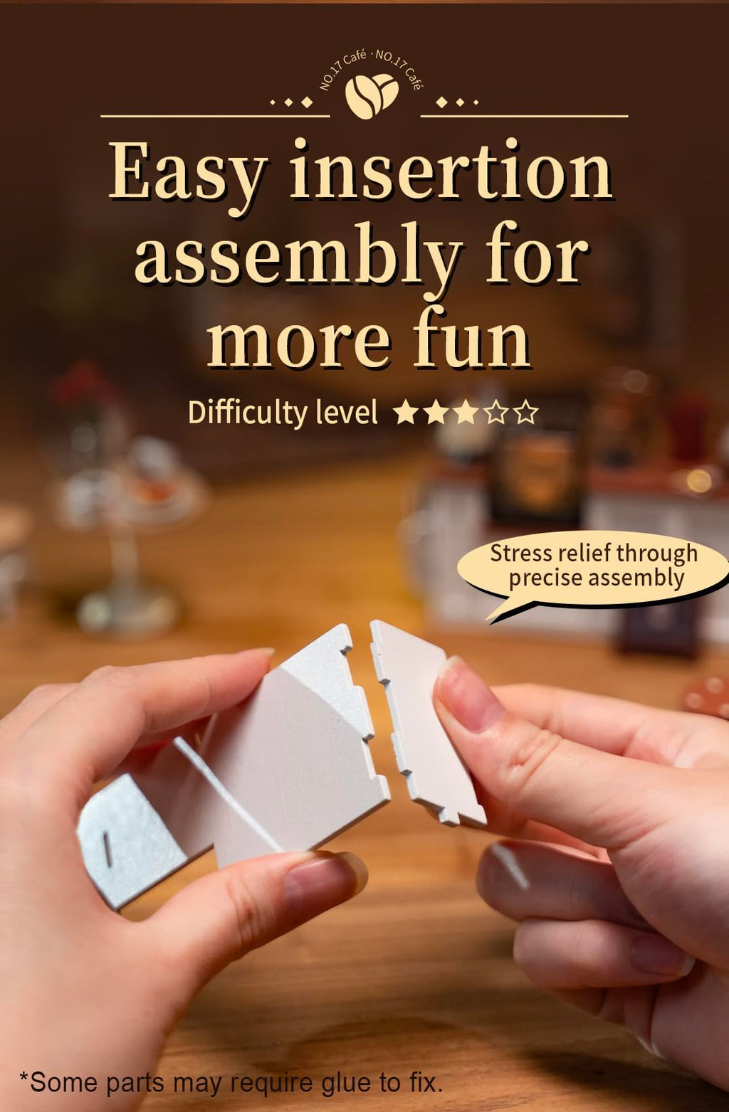 Rowood DIY Miniature House Kits for Adults-NO.17 Cafe