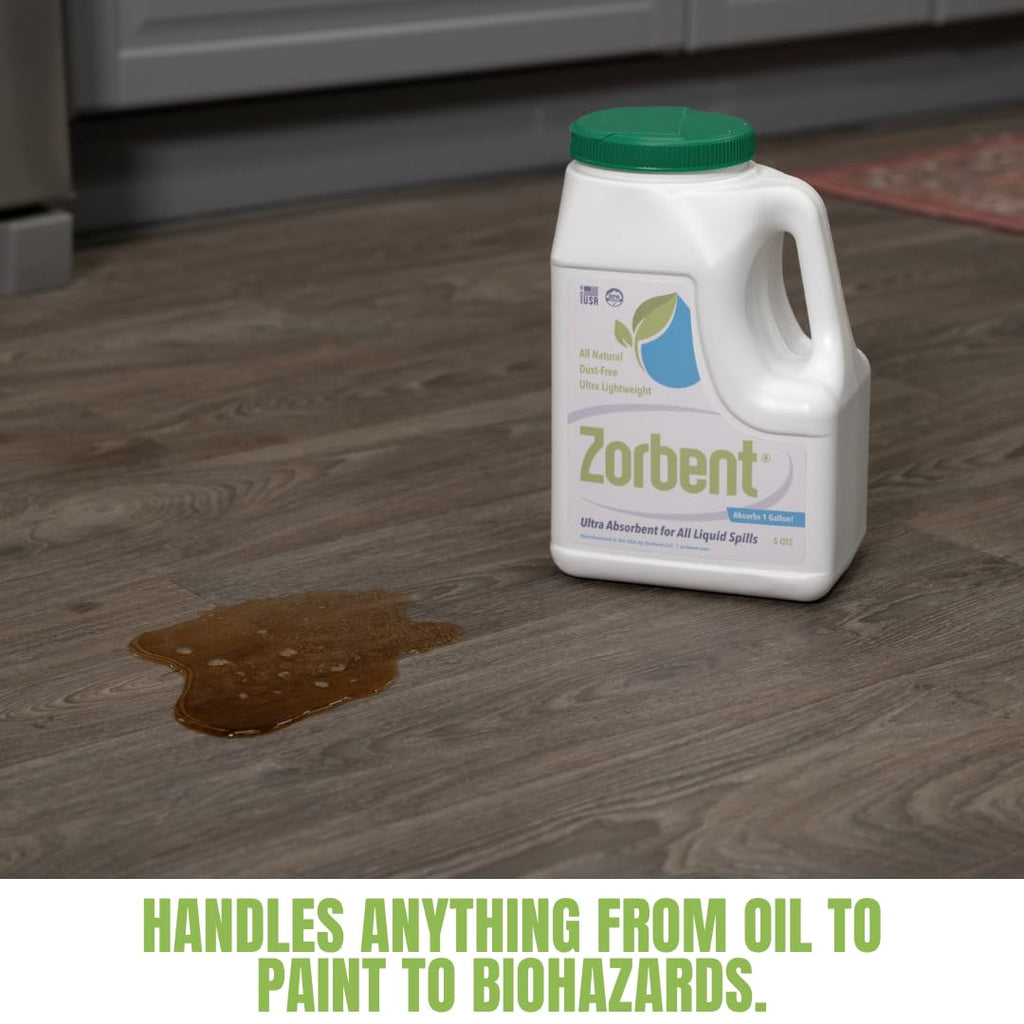 Liquid Spill Kit | 16X More Absorbent than Clay, Commercial-Grade Vomit, Urine, Oil, All Liquids Spill Powder, Reusable