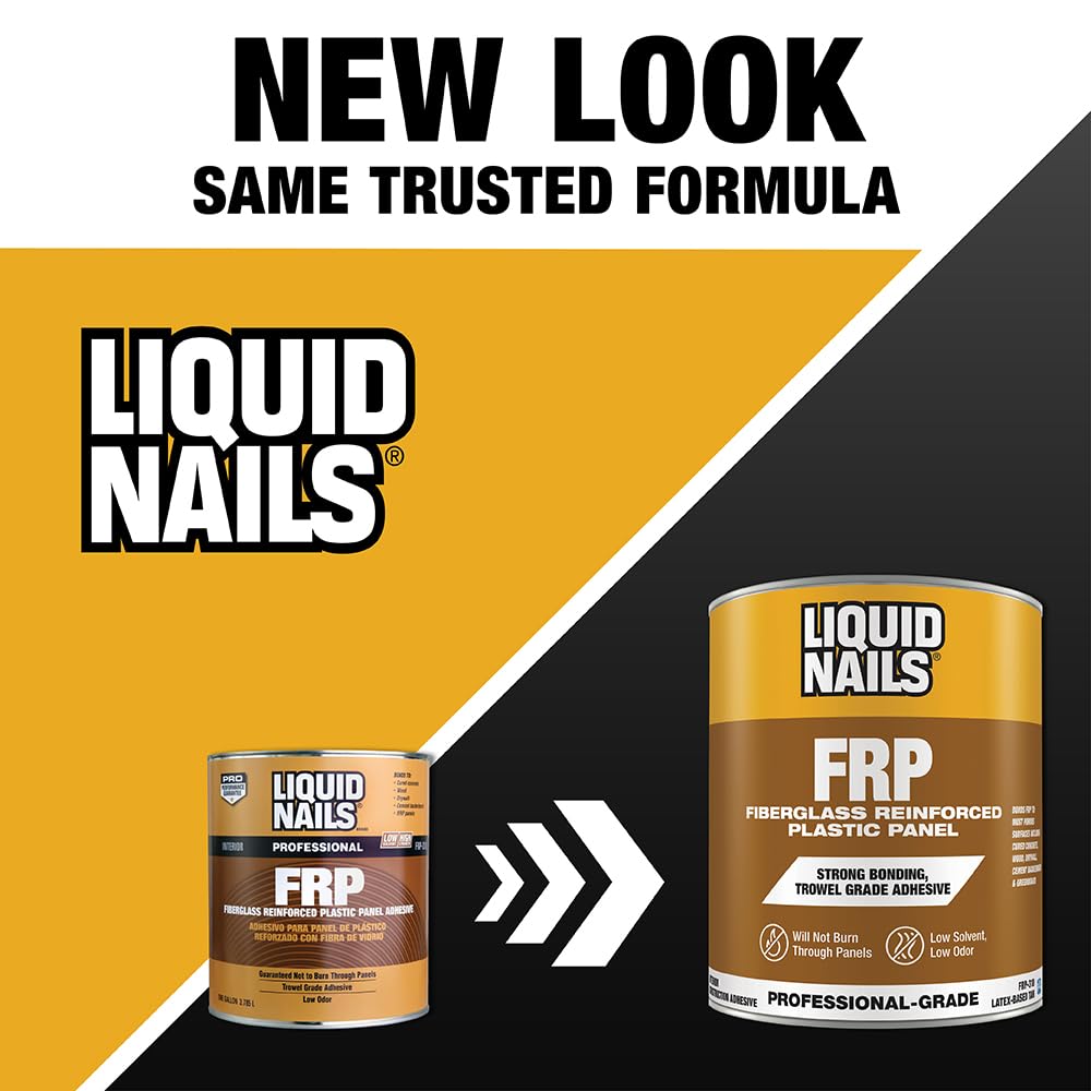Liquid Nails Fiberglass Reinforced Panel (FRP) 1 gal. Low VOC Adhesive (Pack of 6)