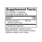 BRAINMD Dr Amen Tyrosine - 120 Capsules - Promotes Mental Focus, Clarity & Alertness - Gluten Free - 60 Servings