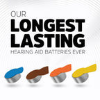 Energizer Hearing Aid Batteries Size 312, Brown Tab, 24 Pack