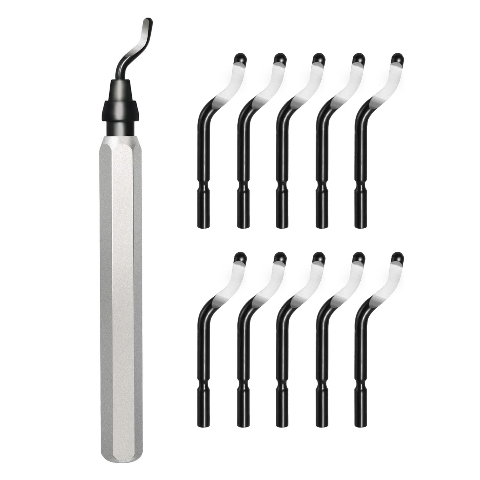 Voltrish 11-Blade HSS Deburring Tool for 3D Printing, Metal, Resin and Pipe