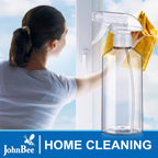 JohnBee Spray Bottles - Adjustable Spray Bottles for Hair,Cleaning, Plants(Blue)-2Pack