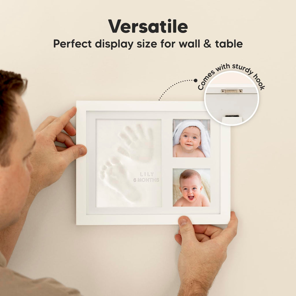 Baby Hand and Footprint Kit Quick Dry Clay Baby Footprints (Alpine White)