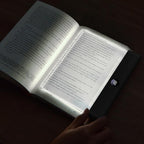 Book Light, Rechargeable Clear LED Flat Book Lights for Reading in Bed at Night with 3 Colors & Timer, Dimmable Panel Plate Book Lamp Full Page Light, Bookish Gifts for Women Readers Kids Book Lovers