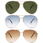 SOPHILY 3 Pack Bifocal Reading Sunglasses for Women Men, Aviator Sun Readers Glasses Gradient Lens Shades UV400 +2.0
