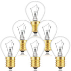 Lava Lamp Bulb 25 Watt, E17 Intermediate Base 6 Packs The Lava Original Replacement Bulb for 14.5-Inch Lava Lamp, Soft Warm White Glow, Long Life, High Temp Resistance, High-Output Heat S11 Bulb