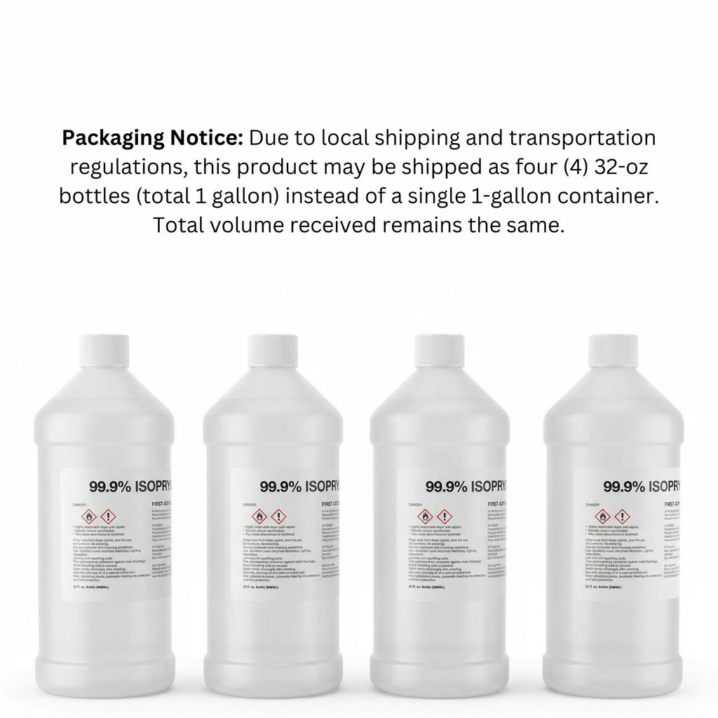 99% Pure Isopropyl Alcohol, 99 Percent IPA 1 Gallon, USP Grade, Made in The USA (4 Quarts, 1 Gallon,128 fl oz)