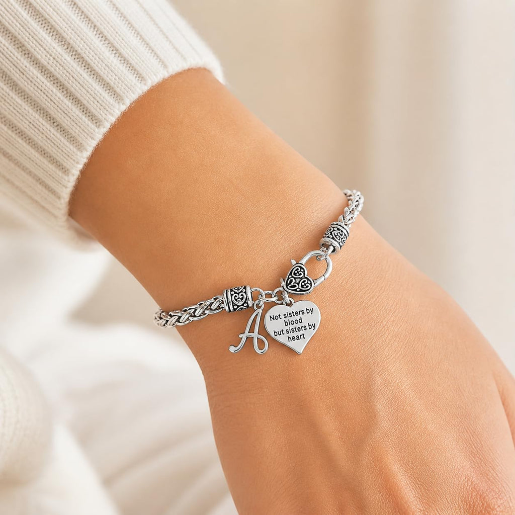 Infinity Collection Best Friend Bracelet, Sisters by Heart Initial Jewelry