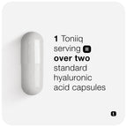 Toniiq Hyaluronic Acid Supplements – Lab Tested 95% Ultra High Purity – Fermented and Bioavailable with Vitamin C – Third Party Lab Tested – 360 Capsules