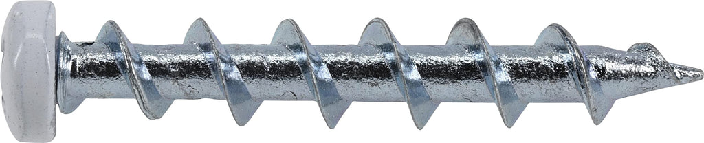 Hillman Borefast Drywall Anchors, Holds 50 Pounds in Drywall and 200 Pounds in Concrete, 1 1/2" Pan Head, White, 75-Pack, 377632