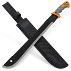 Machete with Saw - 25" Heavy Duty Tool & Sheath - Ergonomic No-Slip Handle - Survival Knife with Serrated Blade - Machetes for Bushcraft Hunting Garden Cutting Trees Yard Work 13153