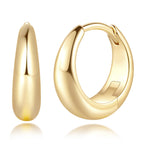 Degerde Gold Hoop Earrings for Women 14K Gold Earrings for Women