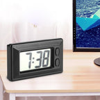 TMISHION LCD Digital Table Car Dashboard Desk Electronic Clock with Date Time Calendar Display for Home Office Car - 3.0 * 1.7 * 0.7 Inch