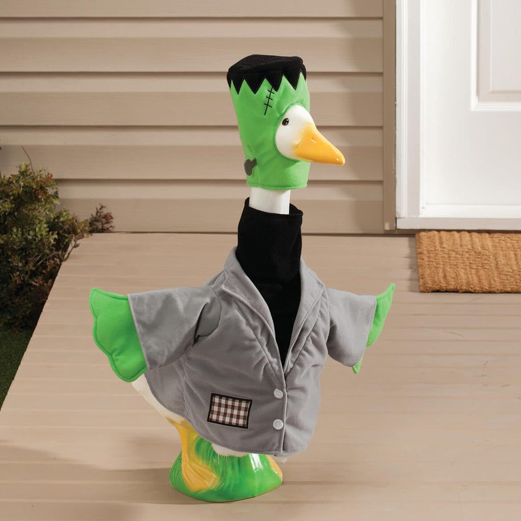 Gaggleville Frankenstein Goose Outfit, Fits 23" H Large Porch Goose by Fox Valley Traders