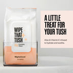 Wipe That Tush Flushable Wipes - 12 Packs of 50, 600 Total - Extra Large & Soft - Hypoallergenic & Fragrance-Free With Aloe & Vitamin E - Septic-Safe