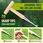 Plant Hole Digger for Planting, 2026 Hand Dibbler Seed Planter Tool, Bulb Planter Tool, Seeds Transplanting Plants Planting Bulbs, Garden Seed Dispenser for all vegetable fruit flower seeds (1pc)