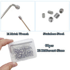 60pcs Set Screws, Allen Head Screws, Grub Screws M3 M4 M5 M6 M8 for Home Repair, Install Door Lock, Repair Furniture, Electronic Product, DIY, Fixtures (Stainless Steel 12 Sizes)