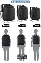 MATEIN Carry on Backpack, Extra Large Travel Backpack Expandable Airplane Approved Weekender Bag for Men and Women, Water Resistant Lightweight Daypack for Flight 40L, Black