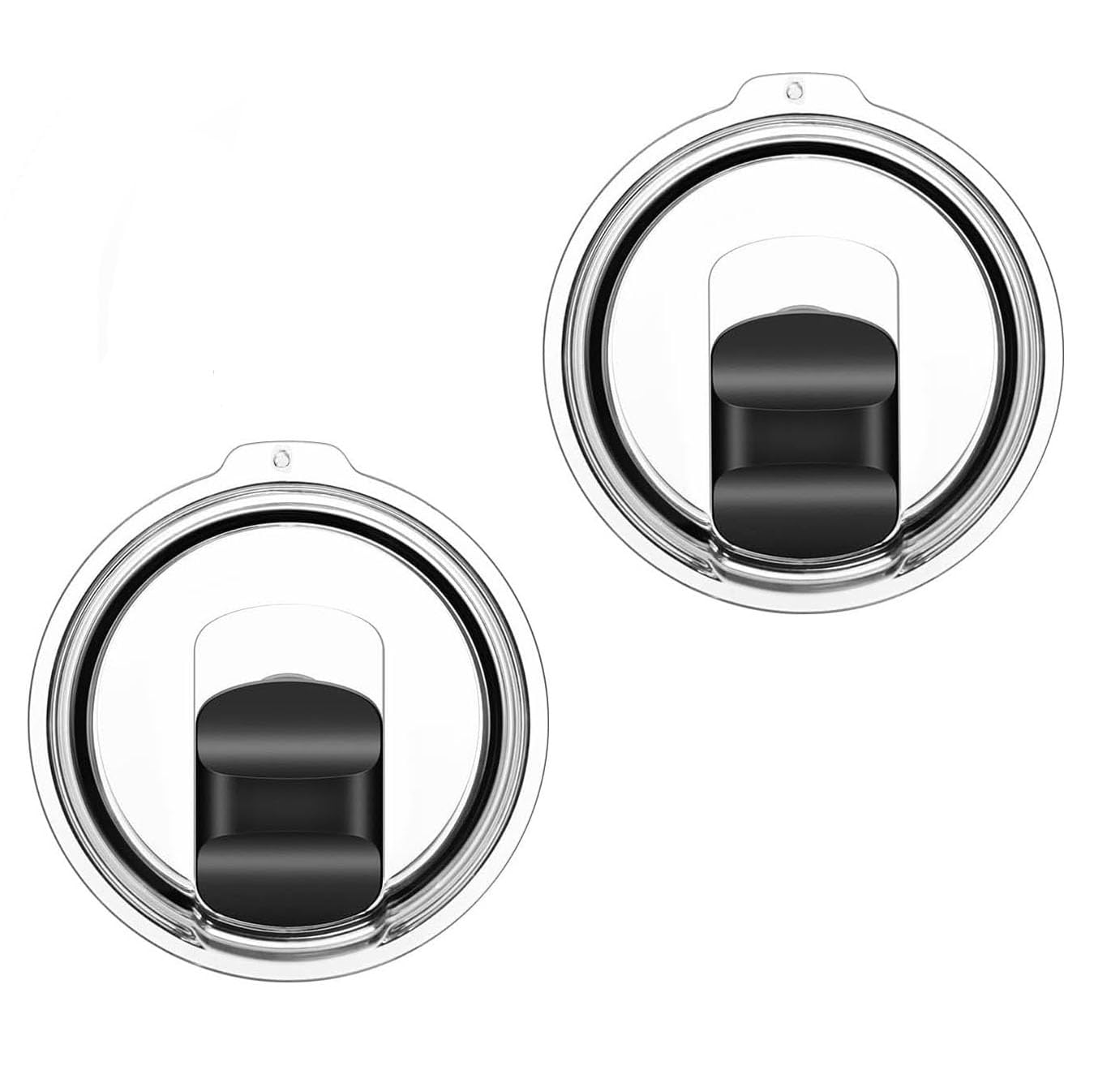 30 oz Tumbler Lids for Yeti, 2 Pcs Replacement Magnetic Spill-Resistant Lids for Yeti 30 oz, 32 oz Tumbler, 14 oz Mug and 35oz Straw Mug with Magnetic Slider Switch, BPA Free