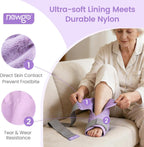 NEWGO Ice Pack Foot Ankle Ice Pack Wrap for Plantar Fasciitis, Foot Surgery Recovery, Hot Cold Therapy Ice Boot Foot for Bunions, Ankle Injury, Swelling, Burning Feet - Purple