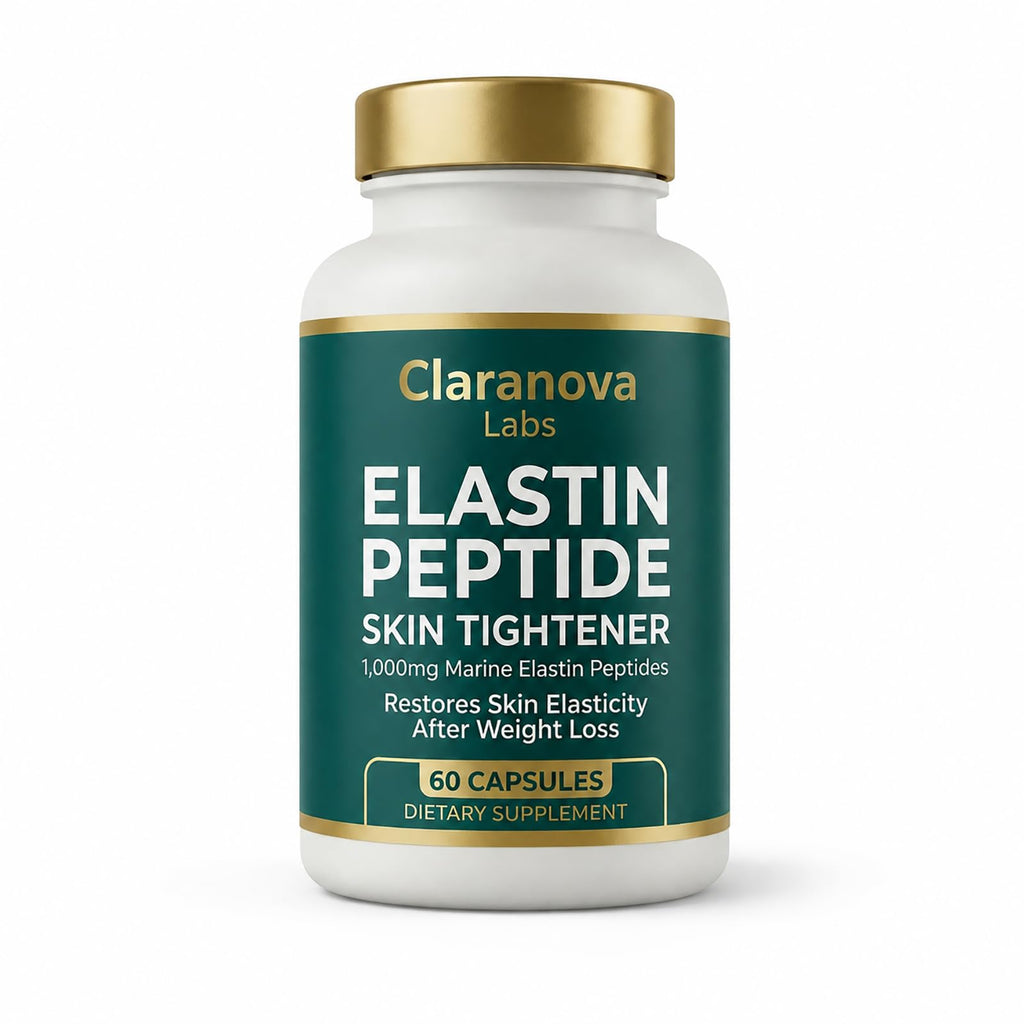 HEIDELUX Elastin Peptide Skin Tightening Formula, 1000mg Per Serving, Skin Firmness & Elasticity Support, Beauty Formula for Daily Use, 90 Capsules