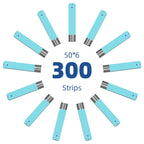 Metene TD-4116 Blood Glucose Test Strips, 300 Count Test Strips for Diabetes, Use with metene TD-4116 and metene S Blood Glucose Monitor Only(No Monitor)