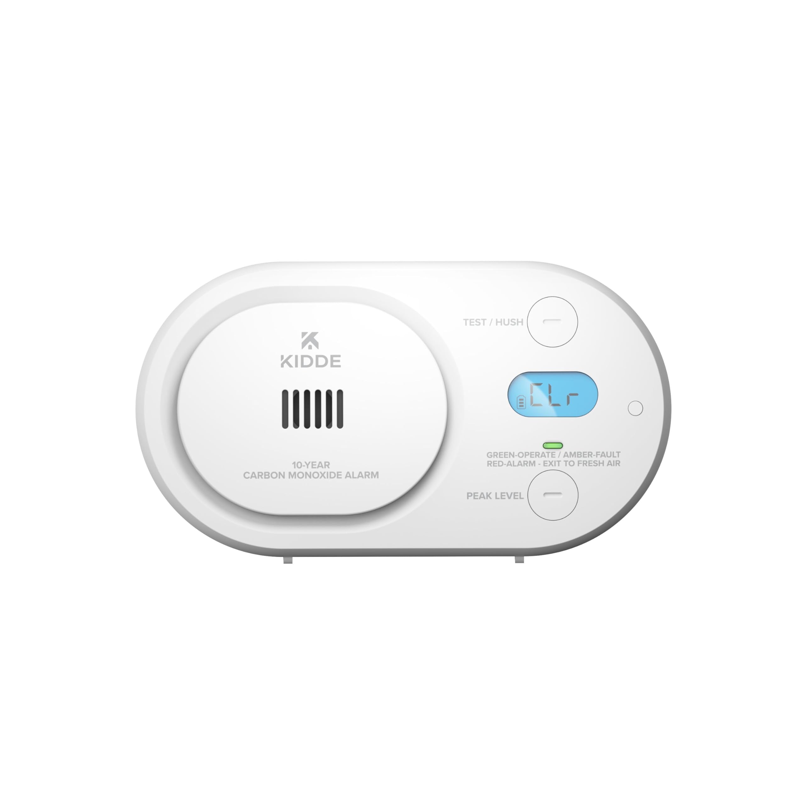 Kidde Carbon Monoxide Detector, 10-Year Battery, Detects Low-Level CO, Digital Backlit Display, LED Status Indicators, 85 dB Alarm, 5th Edition, COBDL10